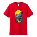 New Summer Fashion Men Short Sleeve Chudori Sasuke Print T-Shirt