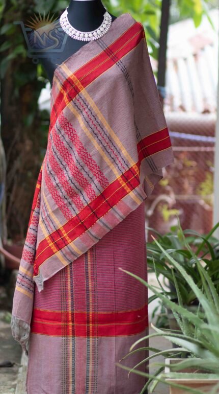 Brown & Maroon Tontuj Pinon Hadi